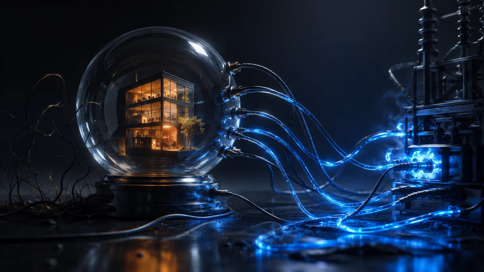 Sales kept alive entirely by advertising, like a house on a generator